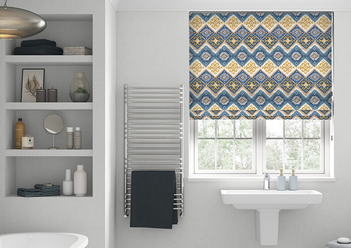 Navajo, Indigo - Twist&Fit Roman Blind - Image 3